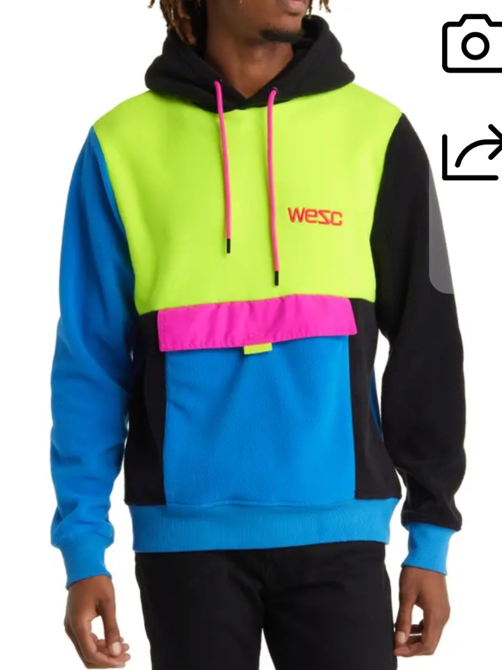 wesc // mike polar fleece colorblock